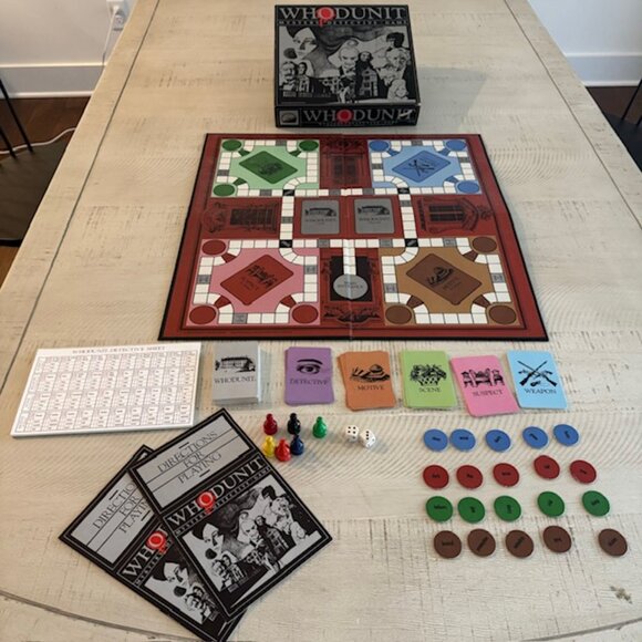 Vintage, rare 1985 Selchow & Righter Whodunit Mystery Detective Game - Picture 2 of 12